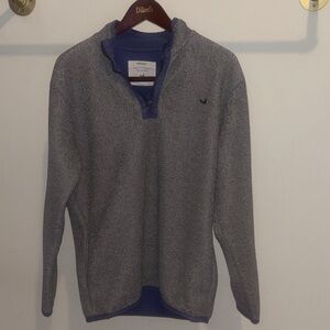 Southern Marsh Gray Zip-Up Sweater